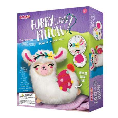 Sew Star Furry Llama Pillow Sewing Craft Kit (Boxed)