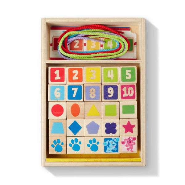 Blues Clues Wooden Lacing Beads 33pc