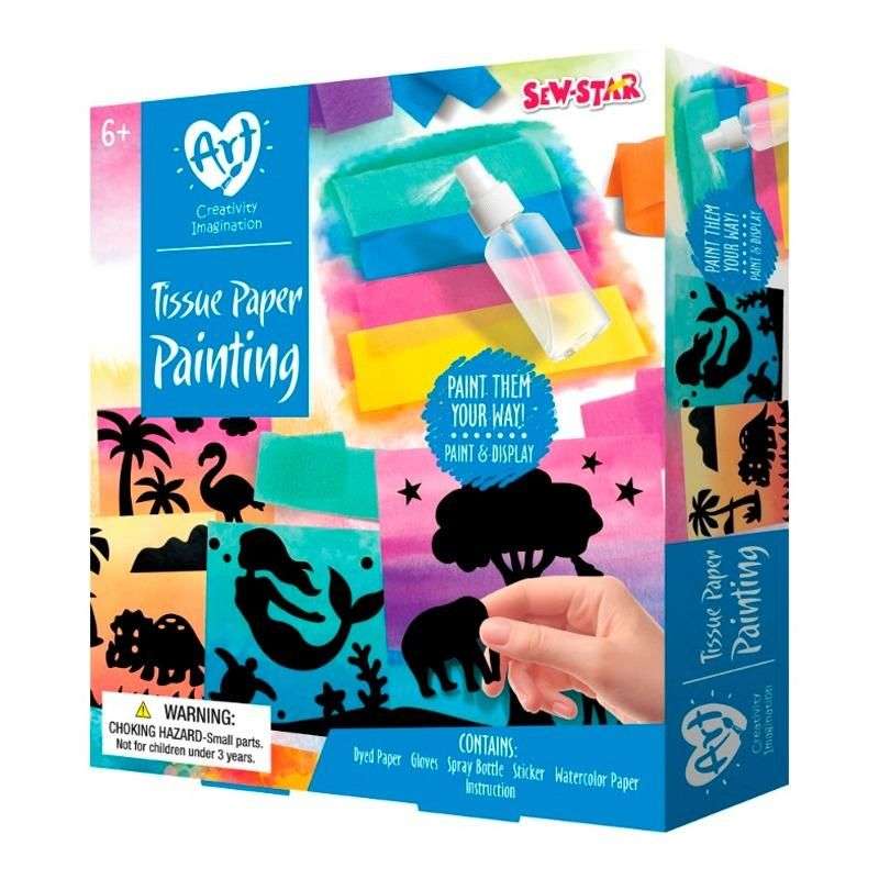 Sew Star DIY Tissue Paper Painting Art Kit (Boxed)