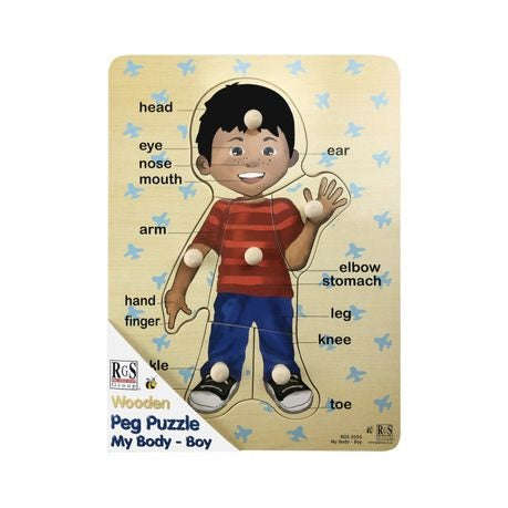 Puzzle 6pc English Boy Peg