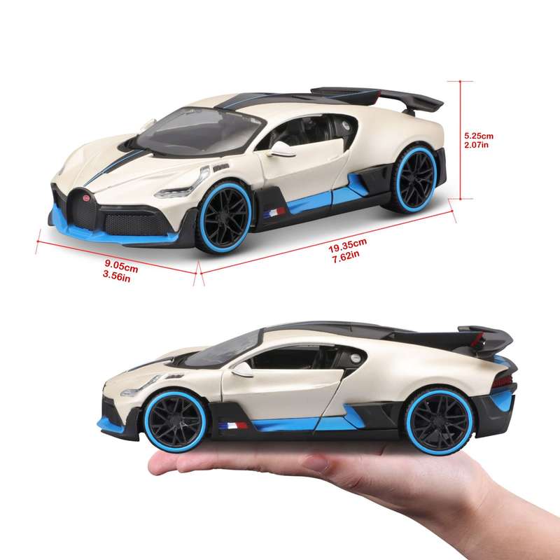 Bugatti Divo (scale 1 : 24)(White/Blue)