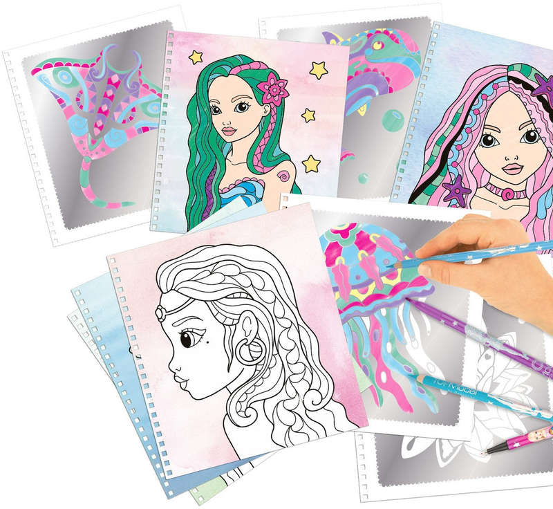 Fantasy Model Colouring Book - Silver Art