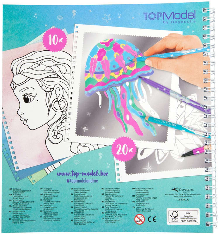 Fantasy Model Colouring Book - Silver Art