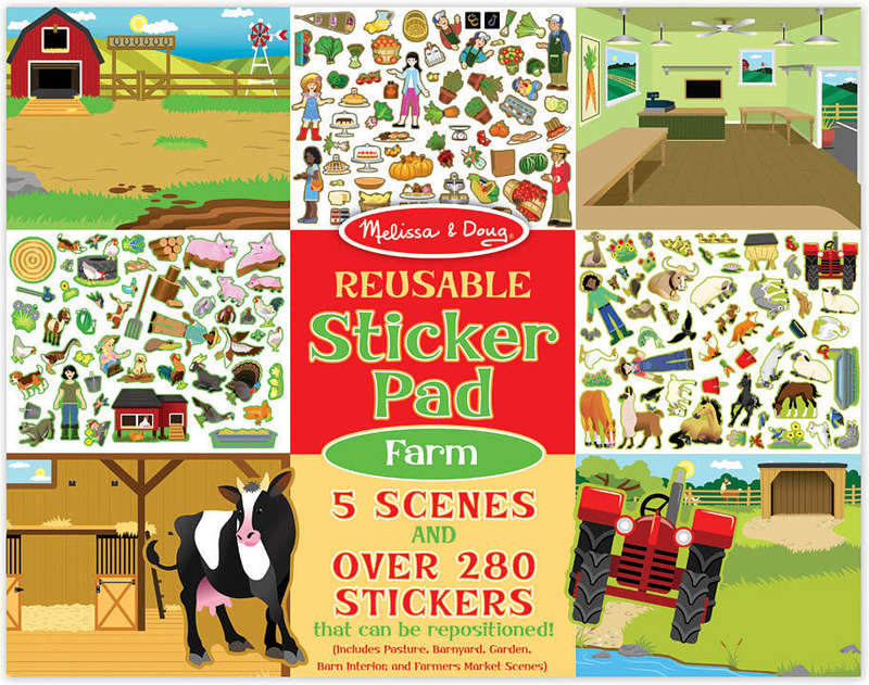 Farm Reusable Sticker Pad