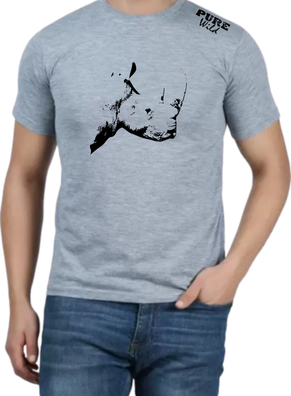 The Rhino Head T-Shirt For A Real Man