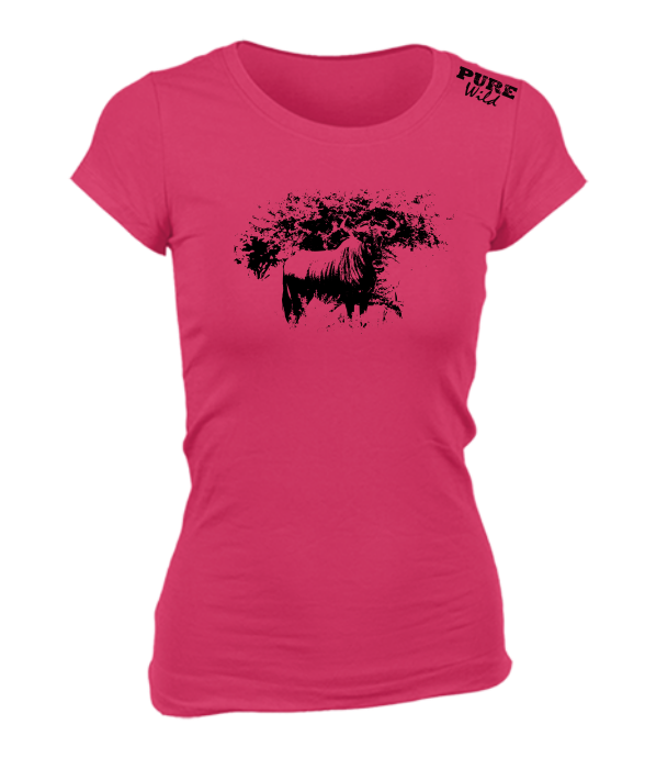 Blue Wildebeest T-Shirt For The Ladies