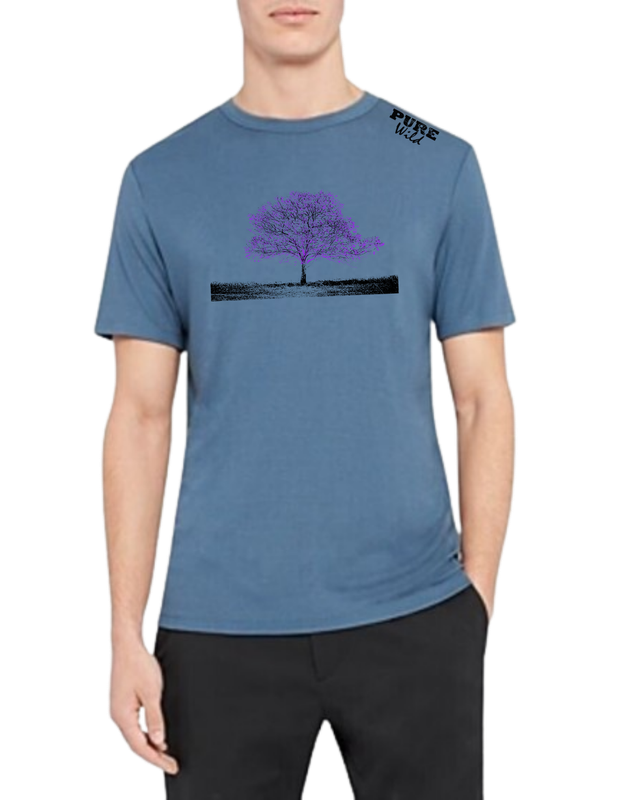 Jacaranda Tree T-Shirt For A Real Man