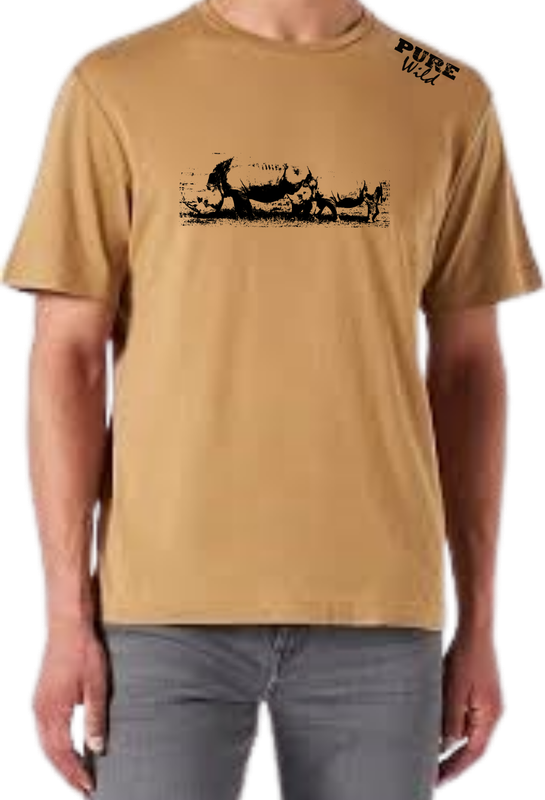 Rhino Family T-Shirt For A Real Man