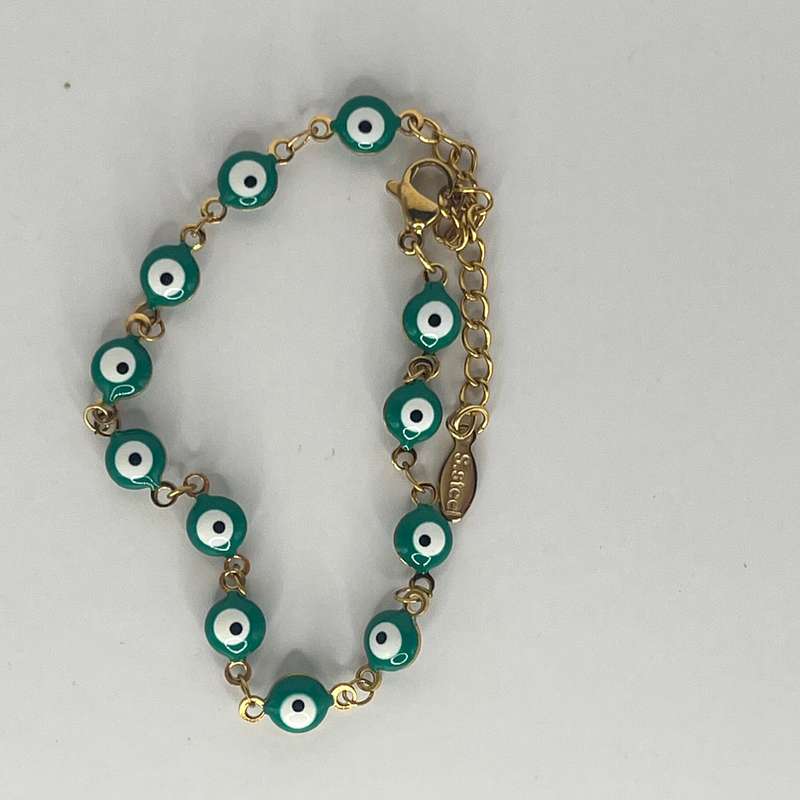 Evil Eye Stainless Steel Bracelet