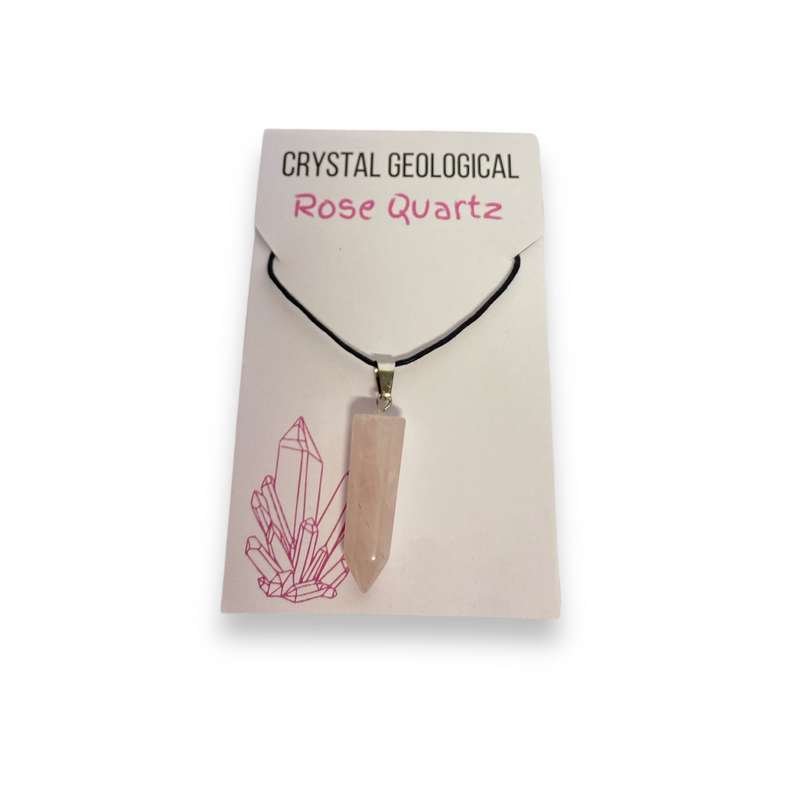Rose Quartz Pointer Necklace