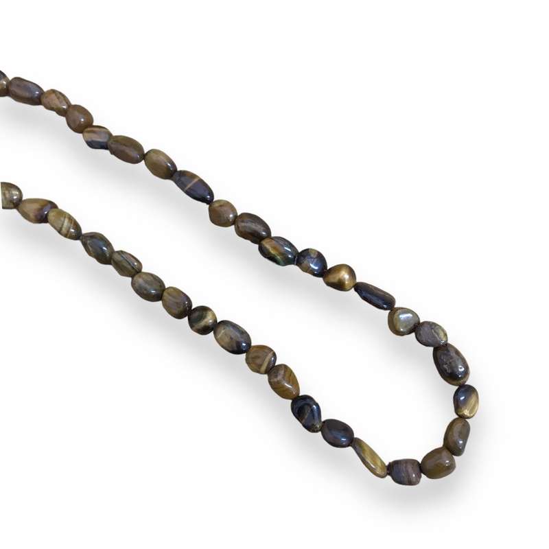 Assorted Gemstone Pebble Bead String-35cm