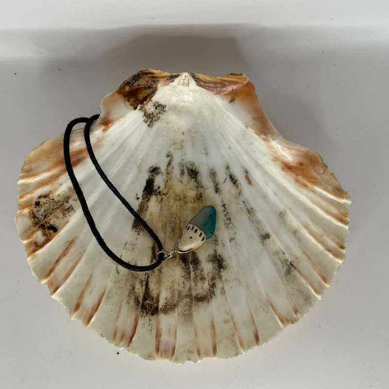 Assorted Polymer Clay Gemstone Pendants on Black Cord