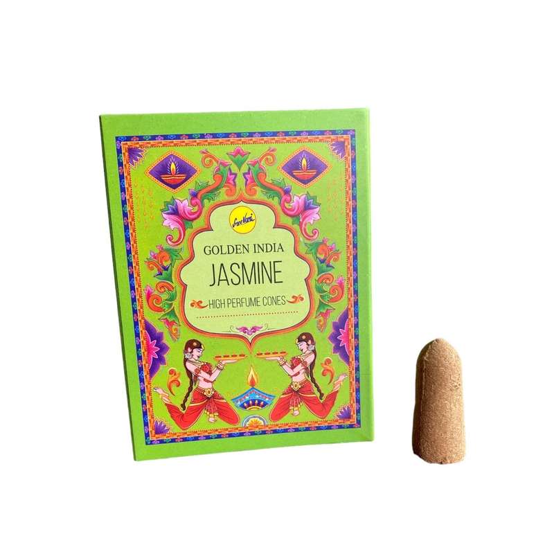 Golden India Incense Cones - Assorted - Backflow Incense