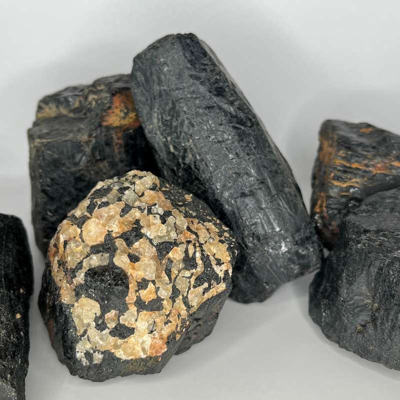 Assorted Large Rough Black Tourmaline Pieces - On SALE LESS 50%