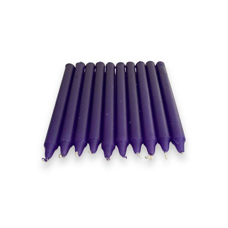 Assorted Dipped Candles - Pack of 10 - 17cm
