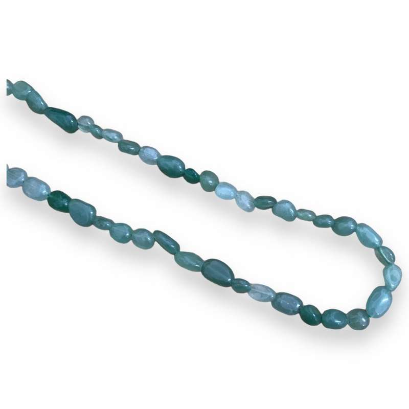 Assorted Gemstone Pebble Bead String-35cm