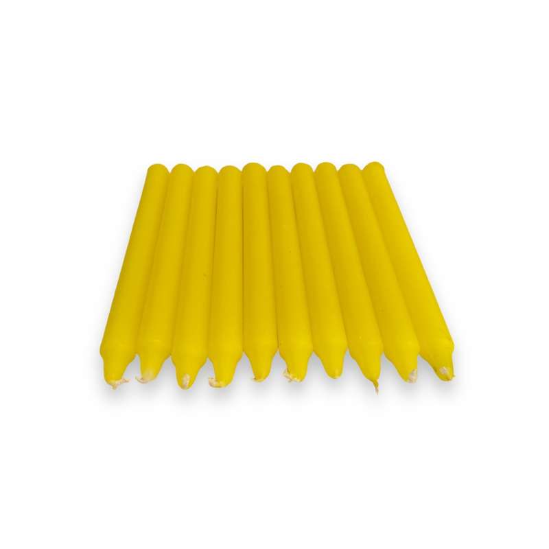 Assorted Dipped Candles - Pack of 10 - 17cm