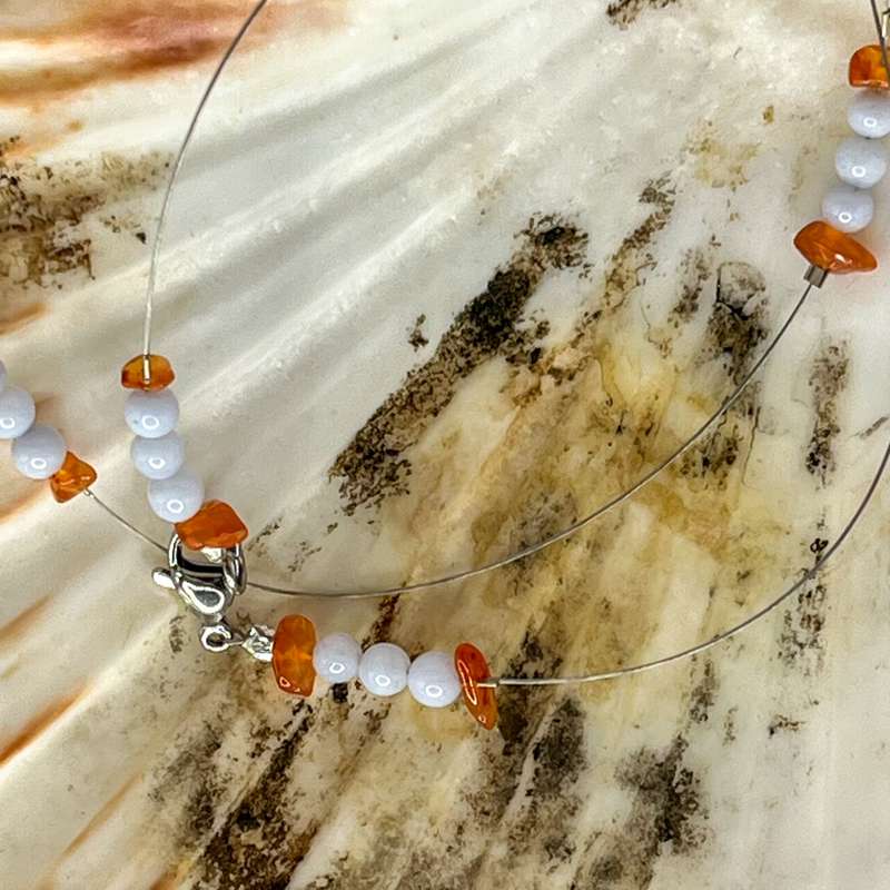 Assorted Wire Gemstone Necklaces