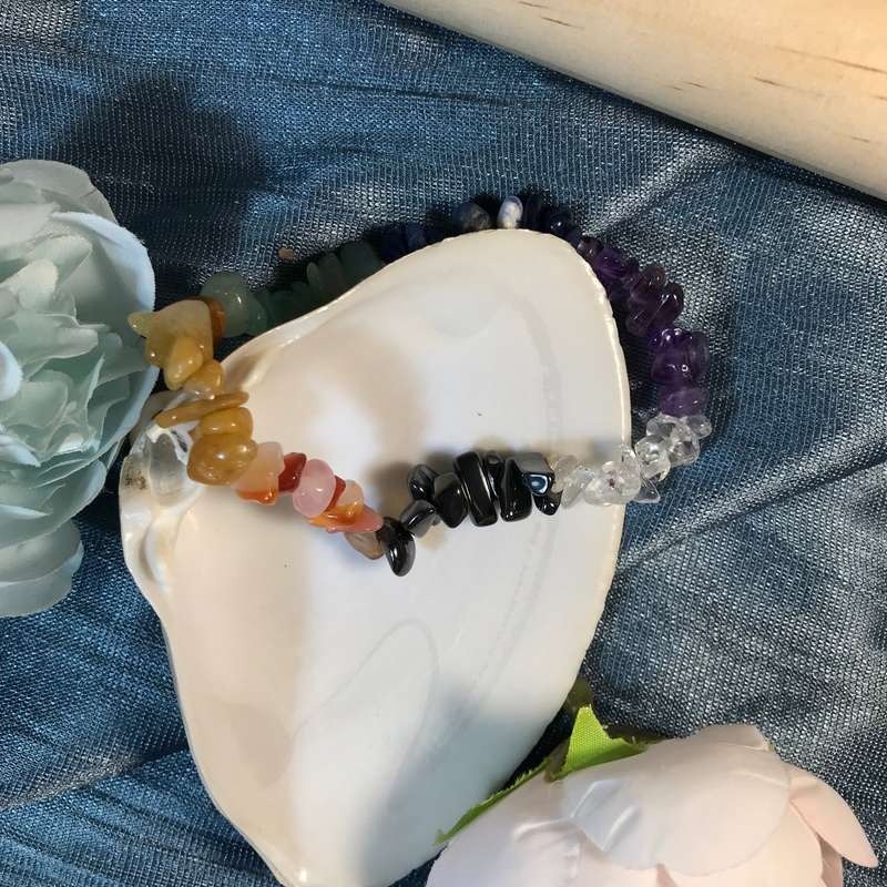 Assorted Chip Bead Gemstone Bracelets