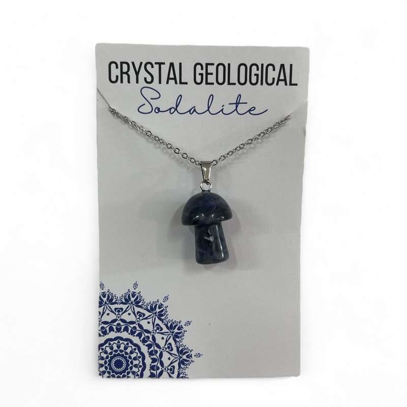 Assorted Gemstone Mushroom Necklaces