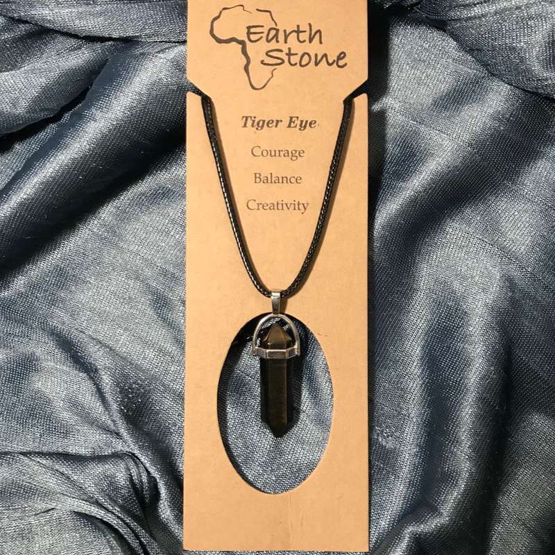 Assorted Gemstone Bullet Necklace