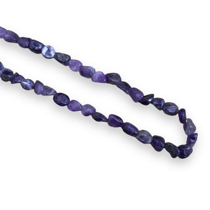 Assorted Gemstone Pebble Bead String-35cm