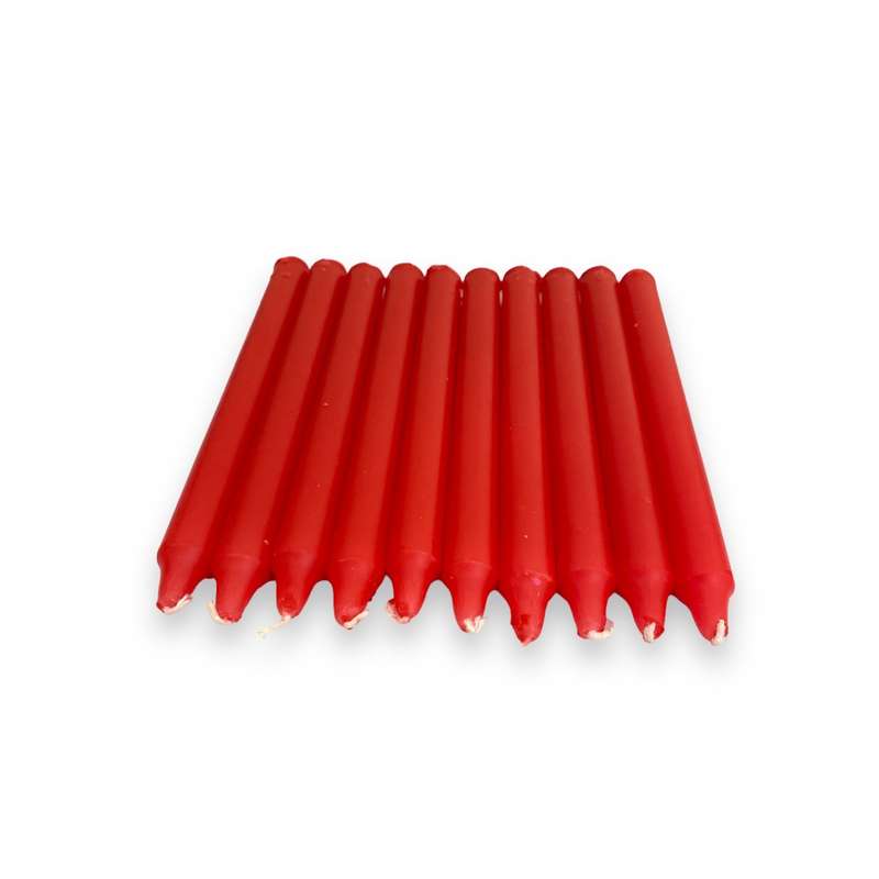 Assorted Dipped Candles - Pack of 10 - 17cm