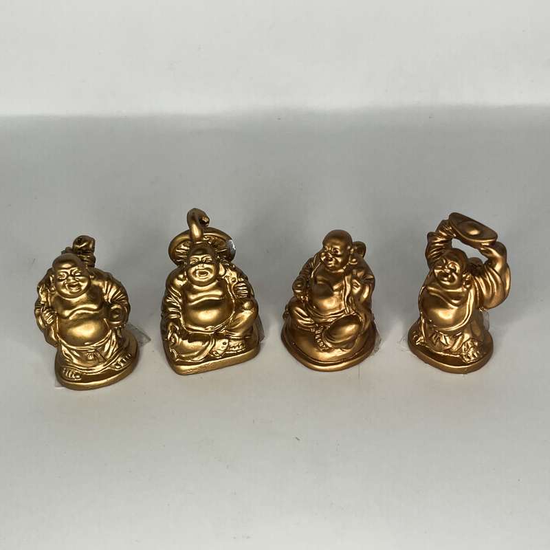 Assorted Miniature Bronze Laughing Buddha  - 3,5cm