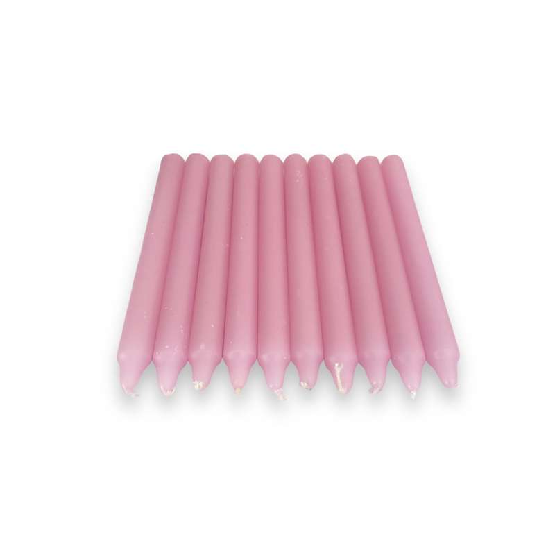 Assorted Dipped Candles - Pack of 10 - 17cm