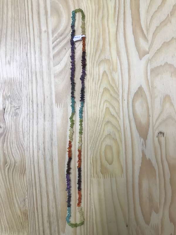 Chakra Chip Bead Necklace-40cm