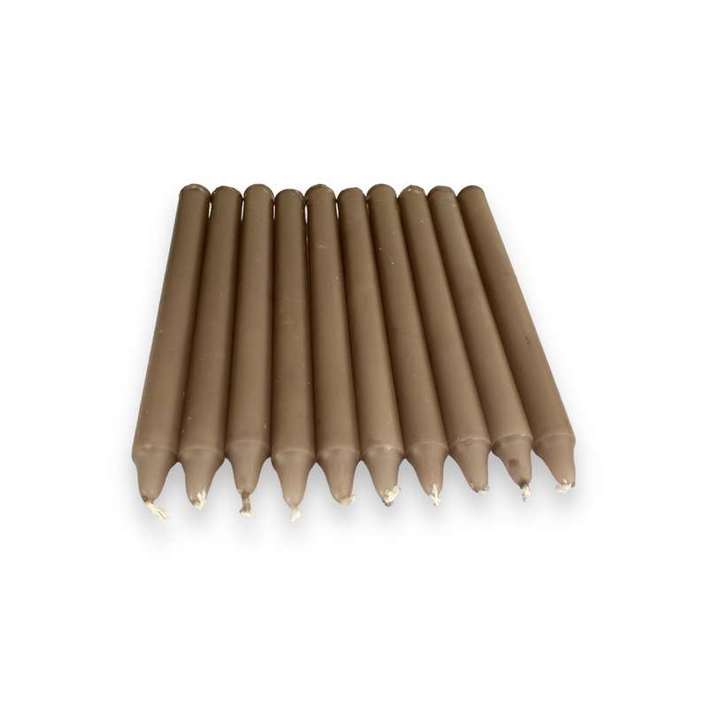 Assorted Dipped Candles - Pack of 10 - 17cm