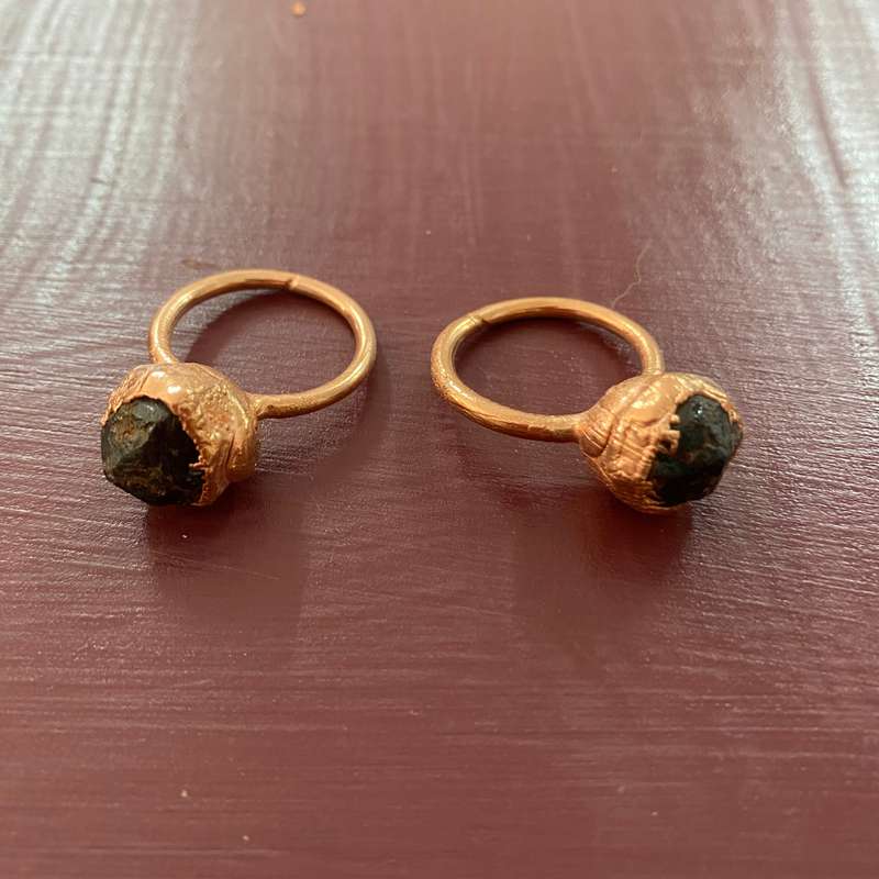 Garnet Copper Ring