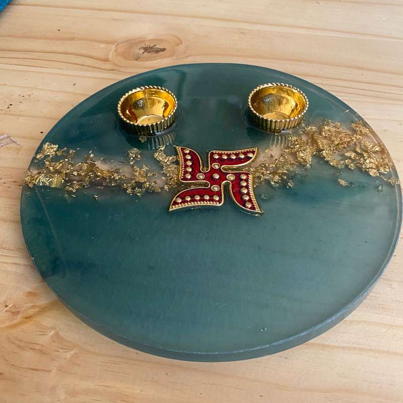 Diwali Thali - Resin Plate - 18cm