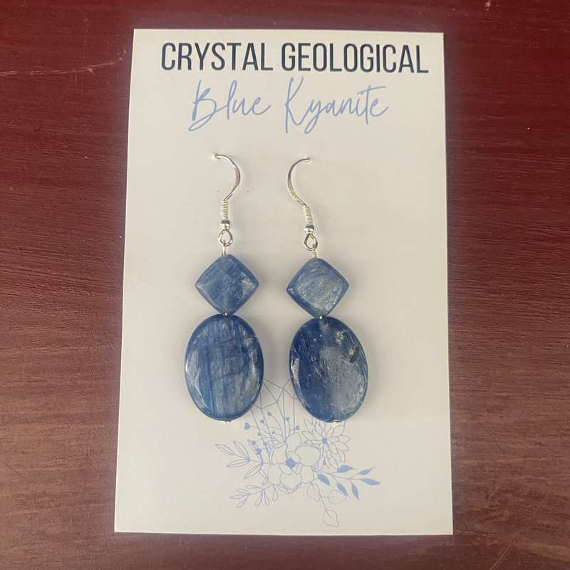 Assorted Blue Kyanite Earring Pair - Sterling Silver