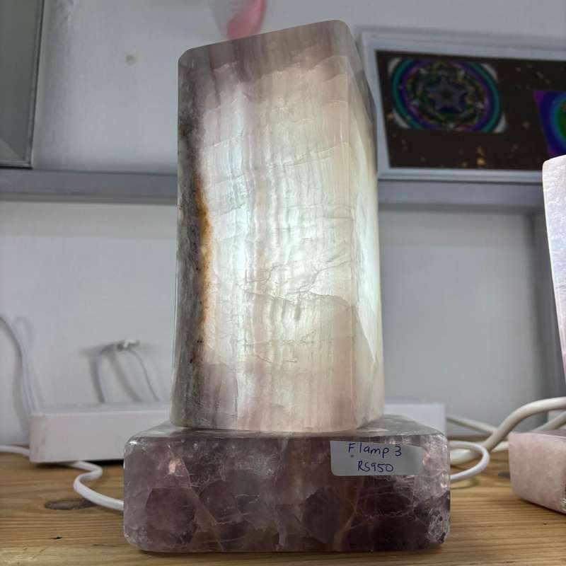 Fluorite Fully Polished Lamp