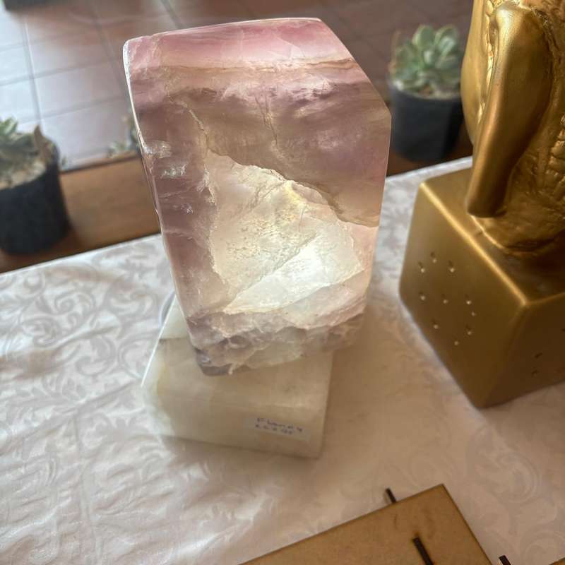 Fluorite Fully Polished Lamp