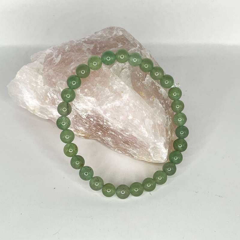 Green Aventurine Round Bead Bracelets