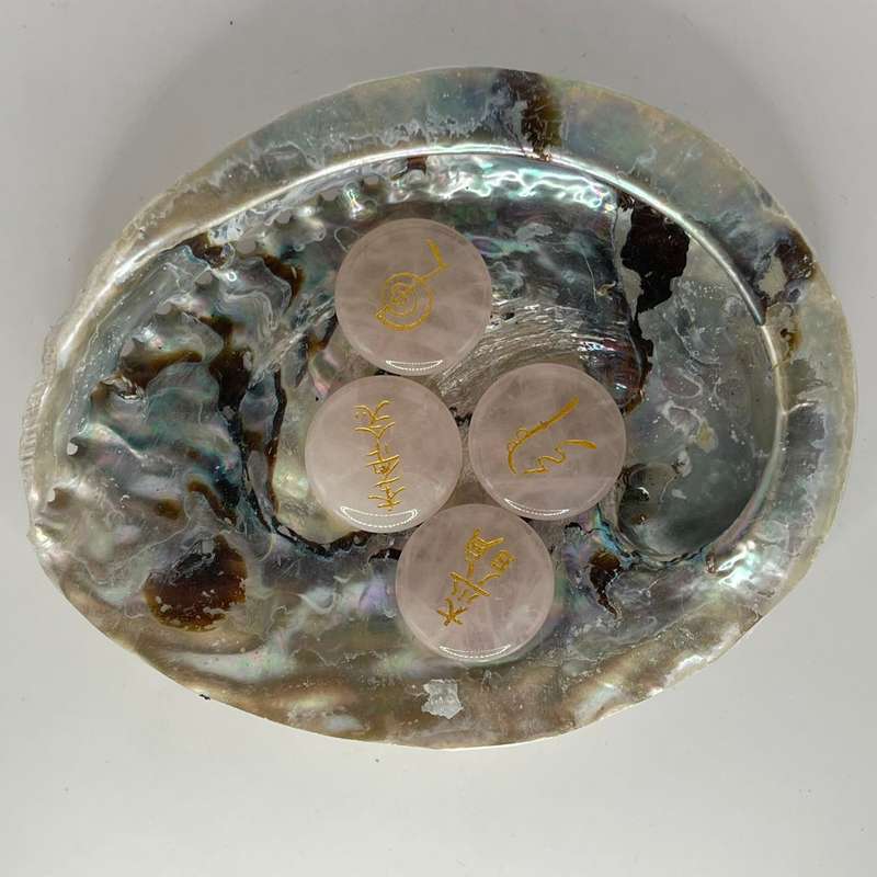 Gemstone with Reiki Symbols