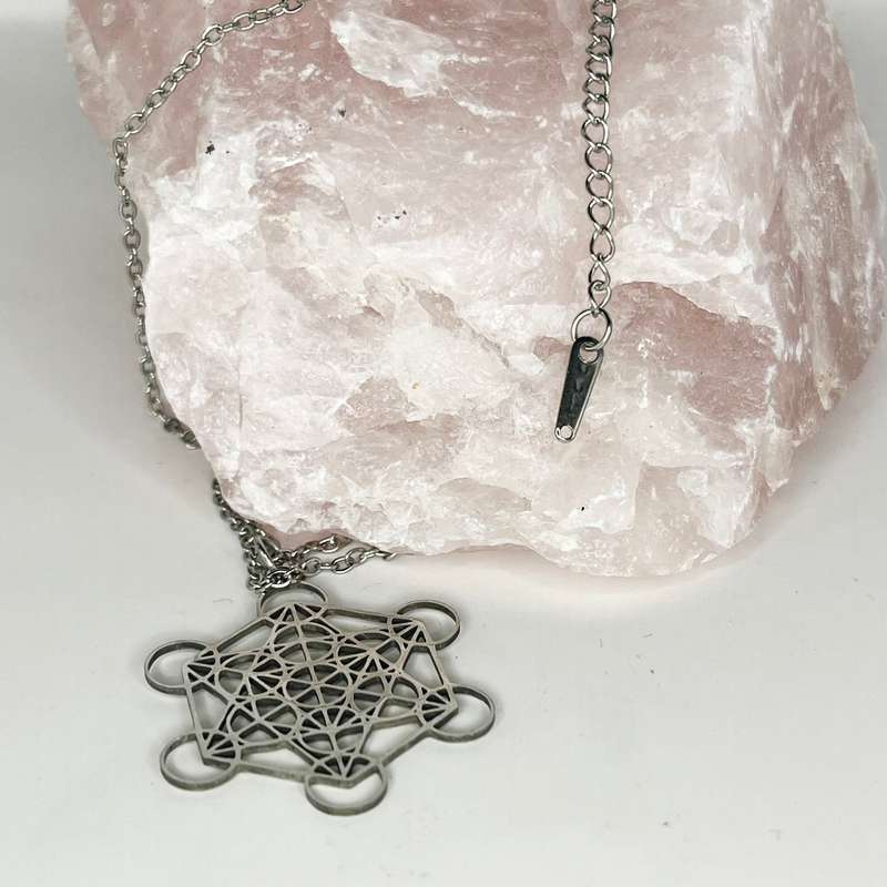 Stainless Steel Metatron Cube Chain