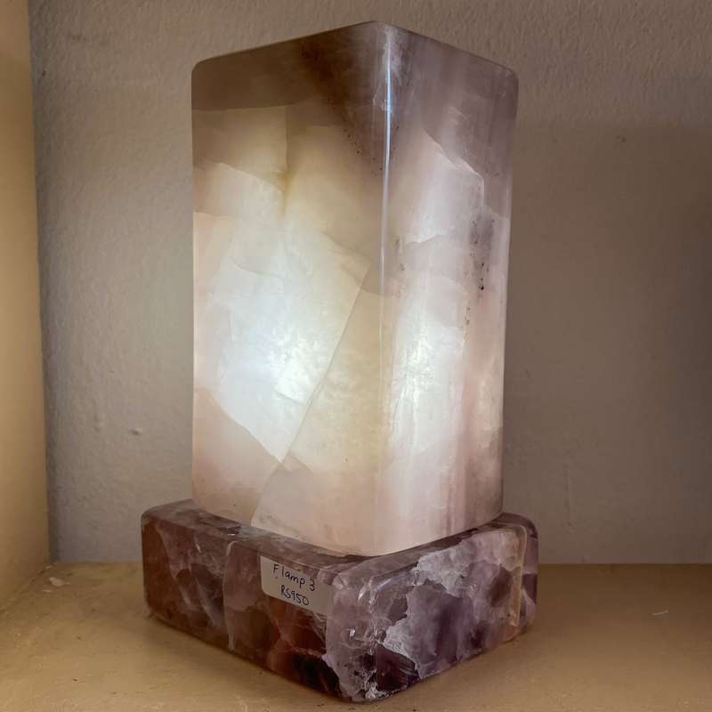 Fluorite Fully Polished Lamp
