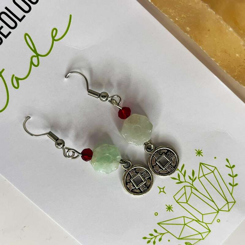 Assorted Jade Earring Pair