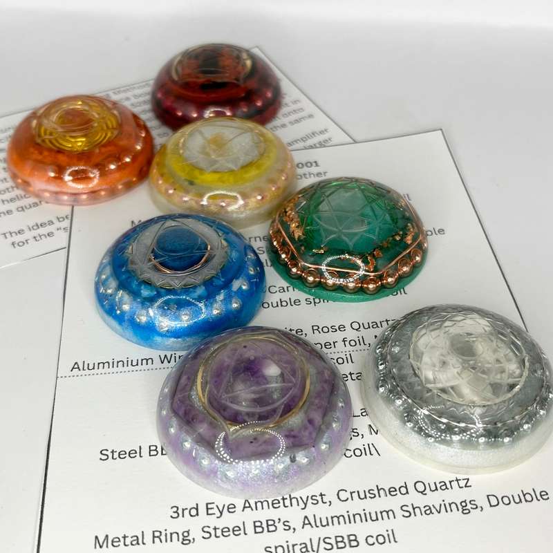 Chakra set Orgonite