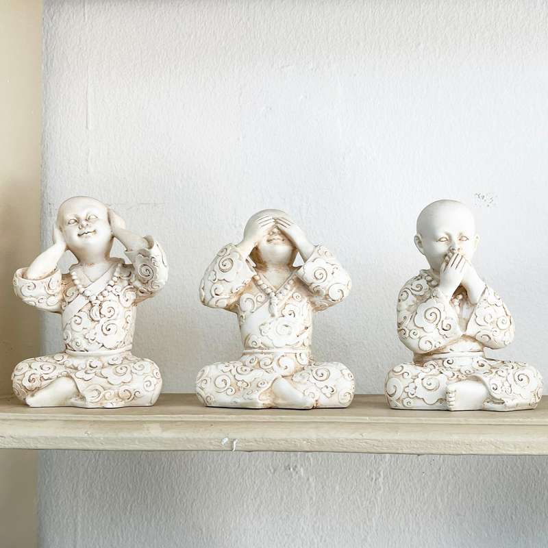 3 Monk Set - Here No Evil - See No Evil - Speak No Evil
