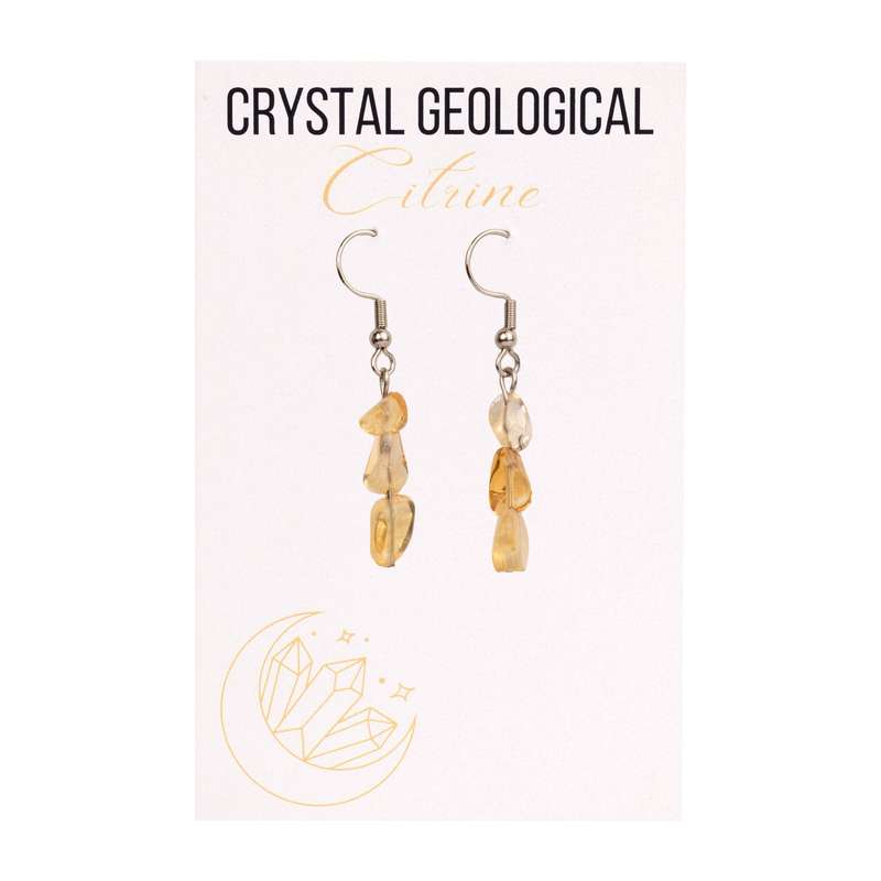 Citrine Beaded Earrings