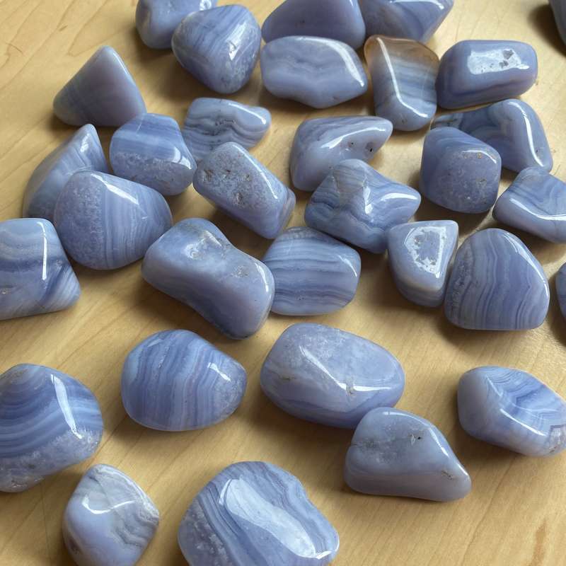 Blue Lace Agate Tumble Stone