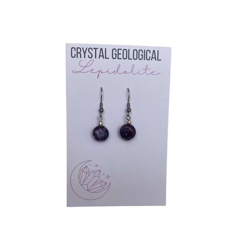 Lepidolite Earring Pair