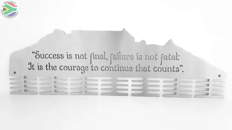 Success is not final, Motivational 56 tier medal hanger Stainless Steel
