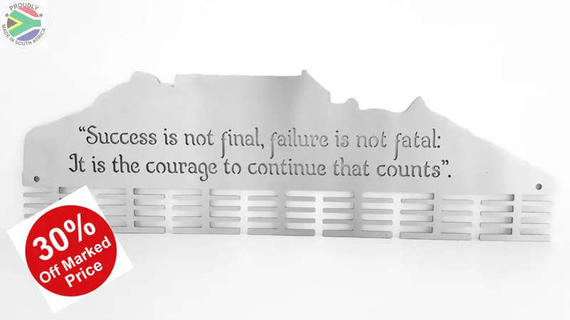 Success is not final, Motivational 56 tier medal hanger Stainless Steel