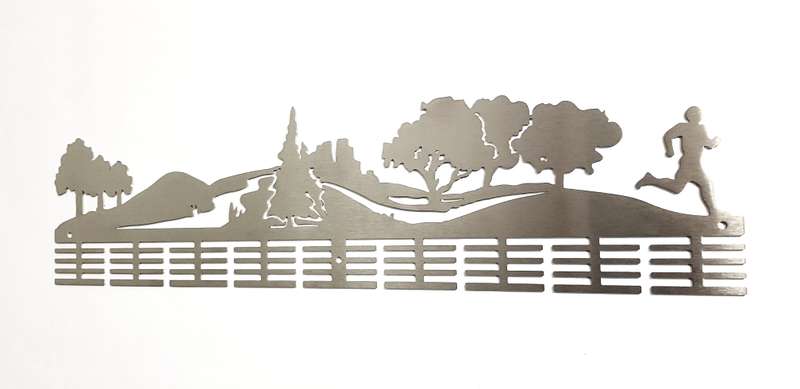 Trail running man 72 tier medal hanger