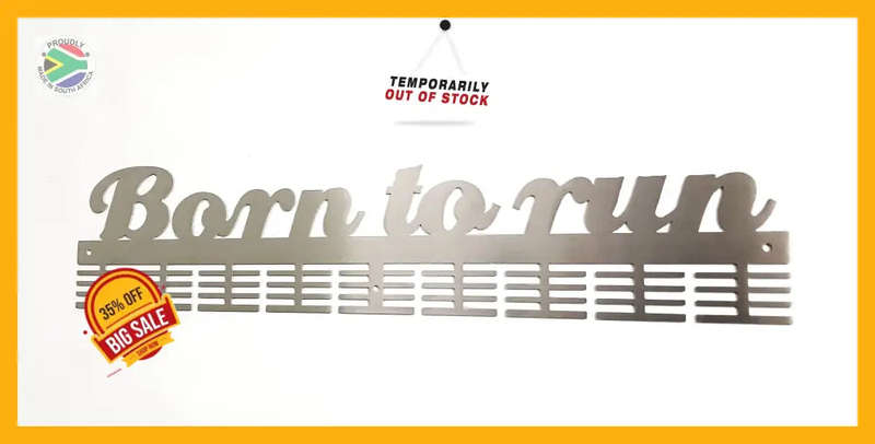Born to run 72 tier medal hanger (option of colors available)